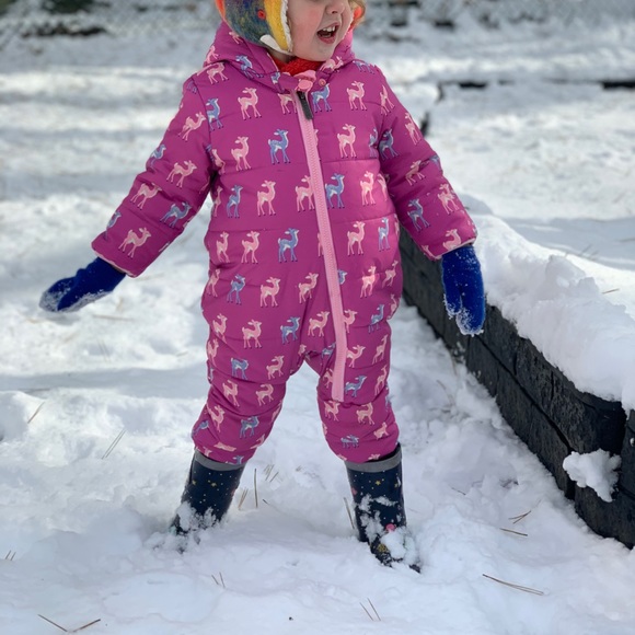 HATLEY Baby Snow Suit polar bear print. Discontinued easy to put on, runs large - Picture 6 of 6